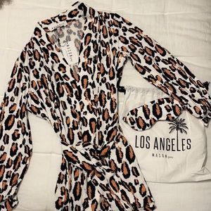 Mason Grey Robe Leopard